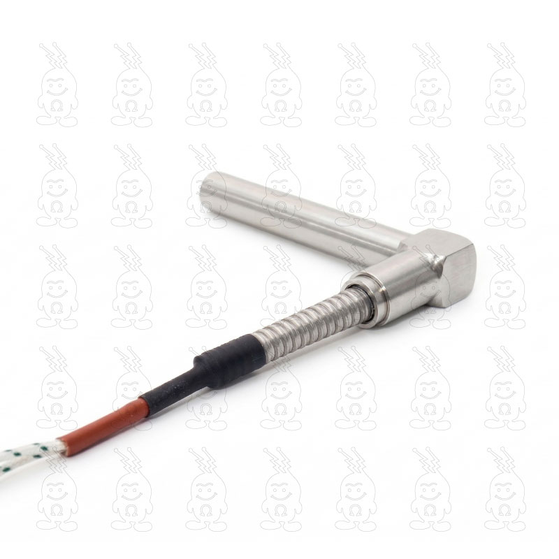 RESISTÊNCIA ELÉTRICA CARTUCHO COM BLOCO TERMINAL E SAÍDA 90º PARA MOLDES E MATRIZES (C-B90)