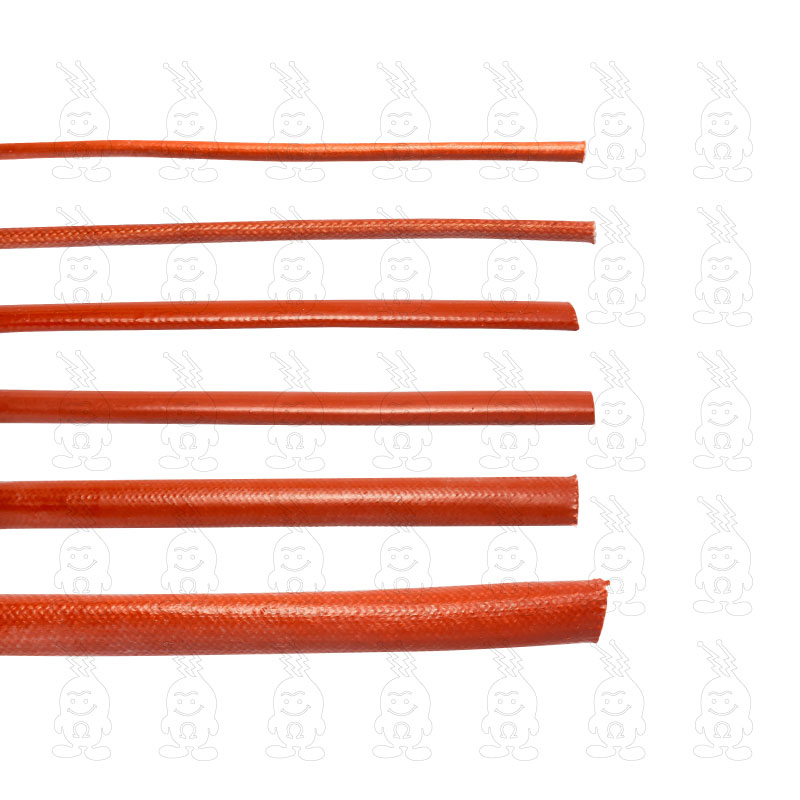 ESPAGUETE SILIGLASS VERMELHO PARA ISOLAÇÃO DE FIOS DE RESISTÊNCIAS (AES-V)